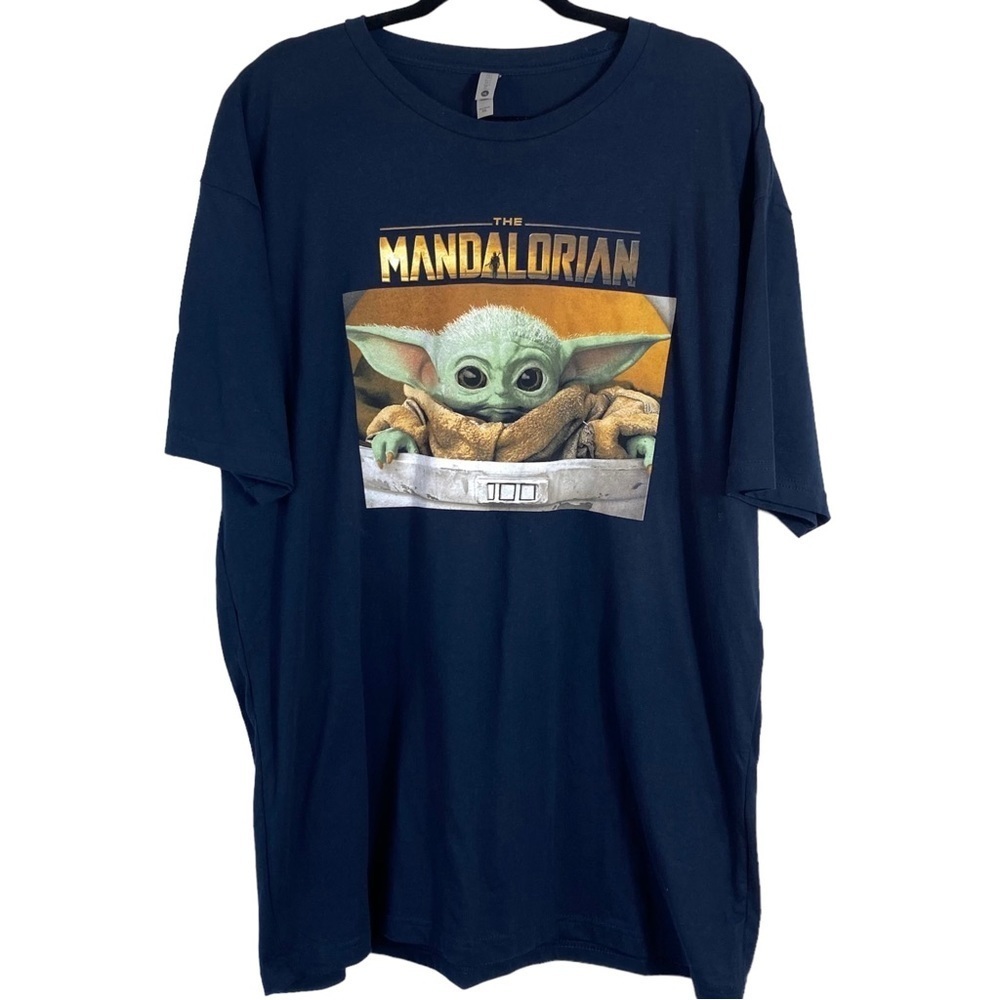 NEXT Level Mens Navy The Mandalorian 100% Cotton T-Shirt, EUC, Size XXL